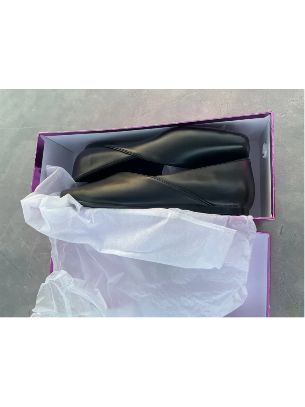 Women's RONILURN Black Square Toe Ballet Flats Size 8